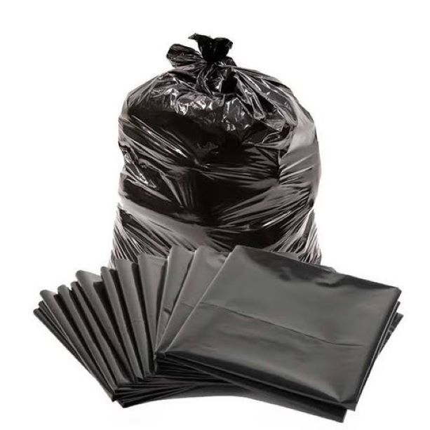Heavy-Duty Black Refuse Bags (Pack of 100 - Heavy Gauge)